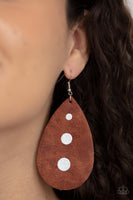 Rustic Torrent - Brown Earring