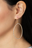 OVAL - Ruled - Gold Earrings