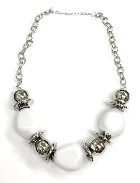 Vivid Vibes - White Necklace
