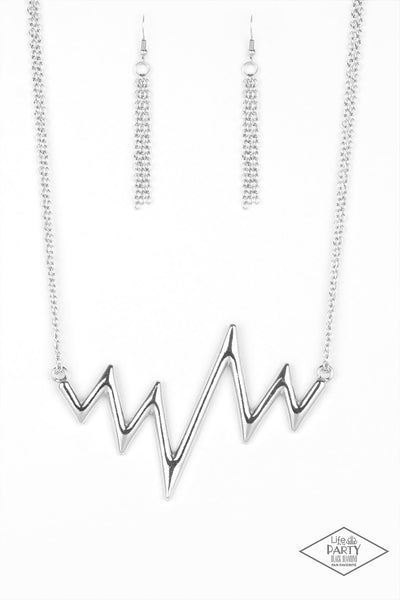 In A Heartbeat - Silver Necklace