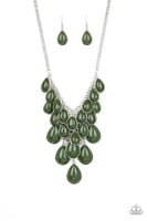 Shop 'Til You Teardrops - Green Necklace
