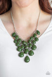 Shop 'Til You Teardrops - Green Necklace