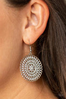 Pinwheel and Deal - White Earrings