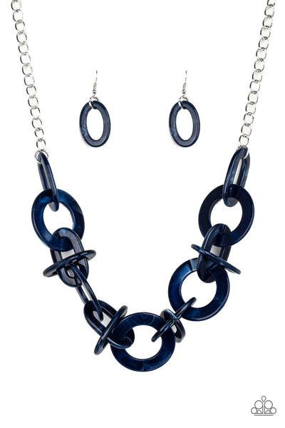 Chromatic Charm - Blue Necklace