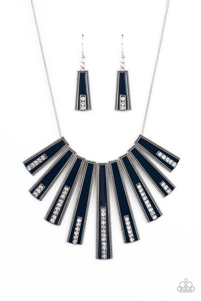 FAN-tastically Deco - Blue Necklace