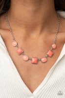 Trend Worthy - Orange Necklace