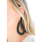 Malibu Mimosas - Black Earrings